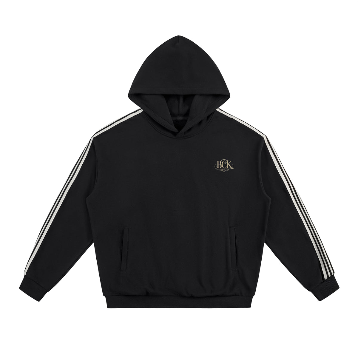 Side Stripe Drop-Shoulder Hoodie