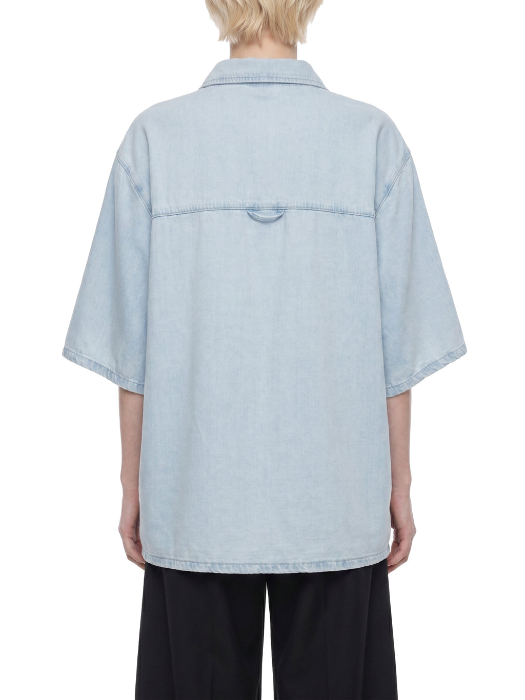 Unisex Vintage Wash Drop Shoulder Lyocell Shirt