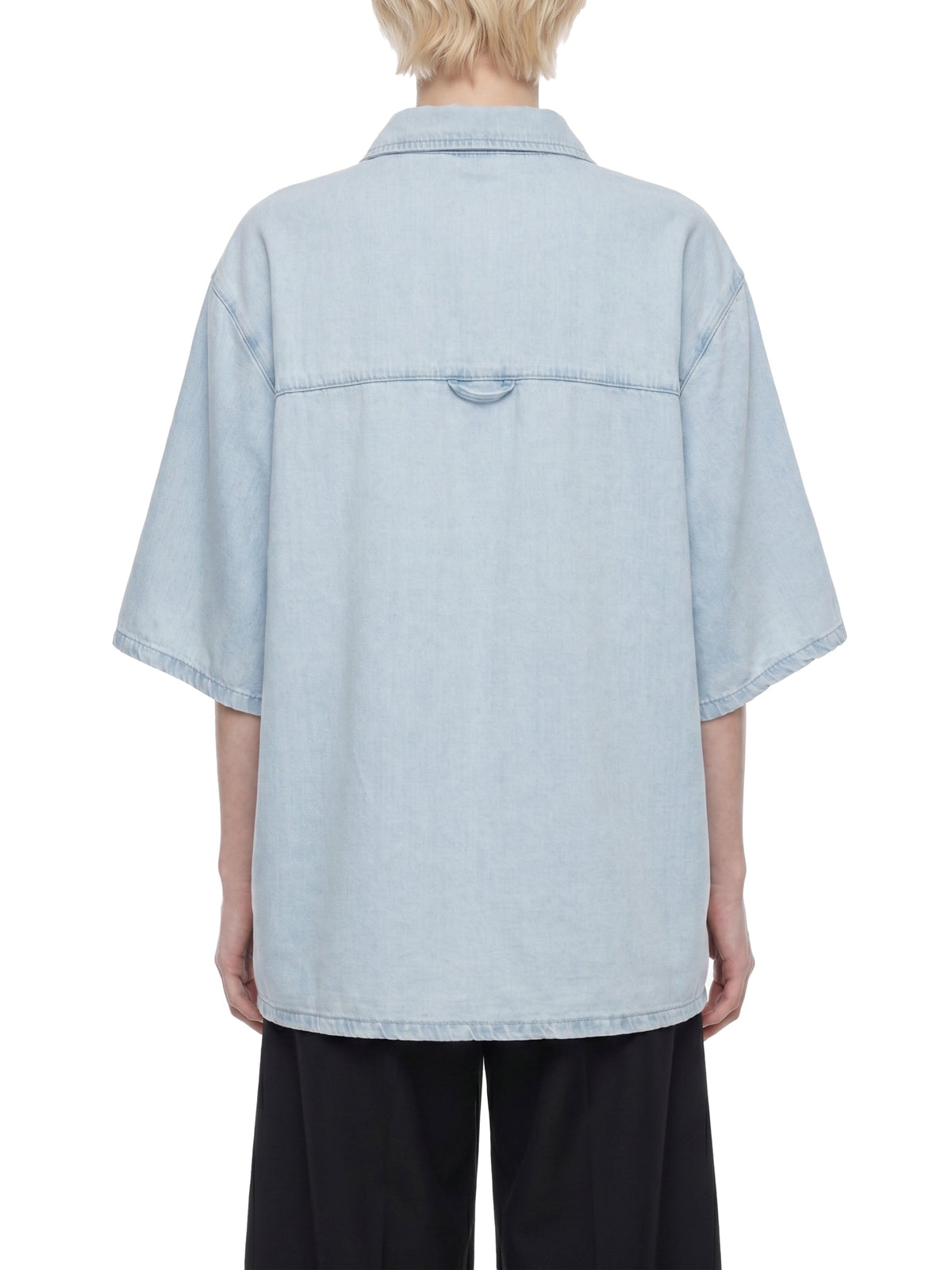 Unisex Vintage Wash Drop Shoulder Lyocell Shirt