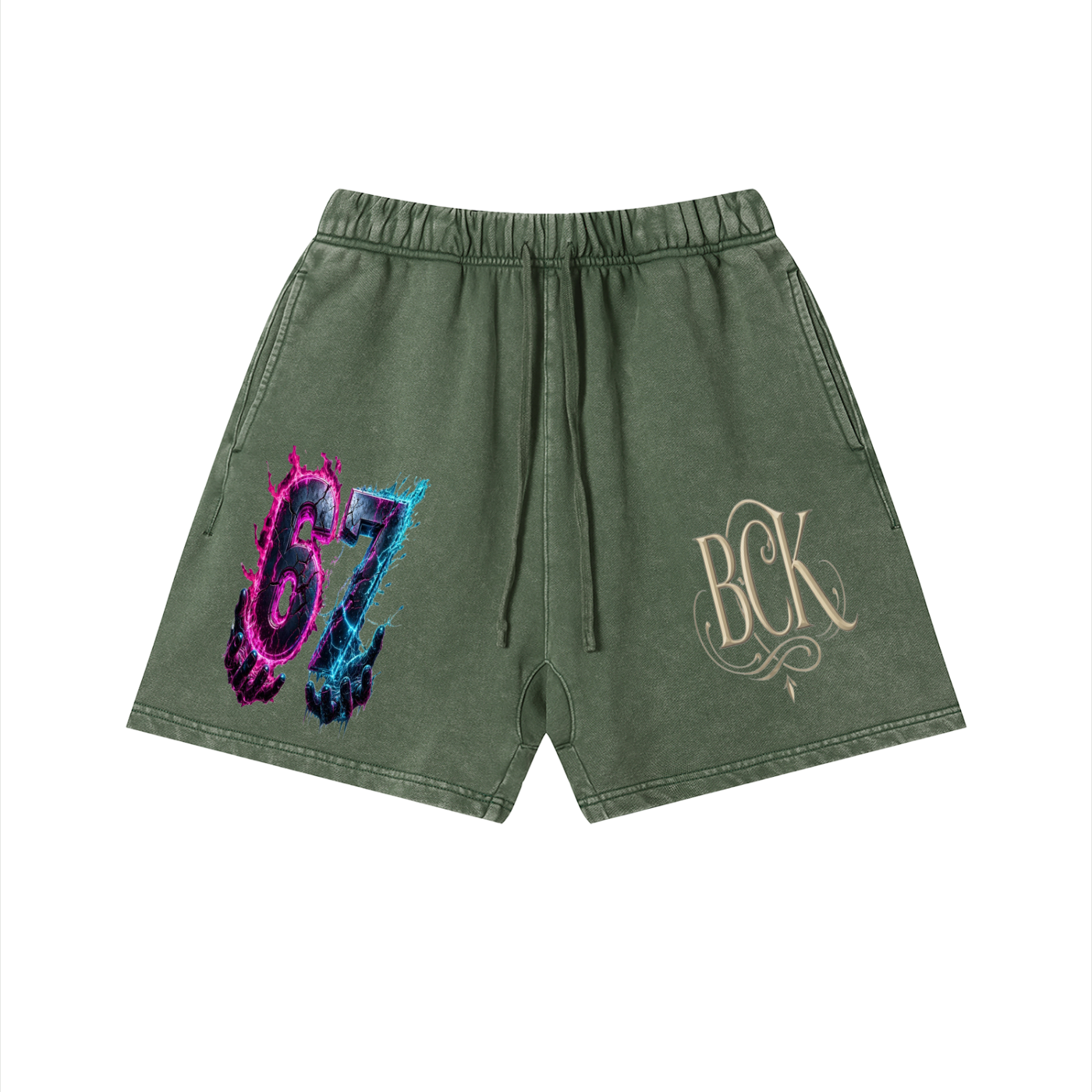 Unisex Vintage Wash Cotton Shorts