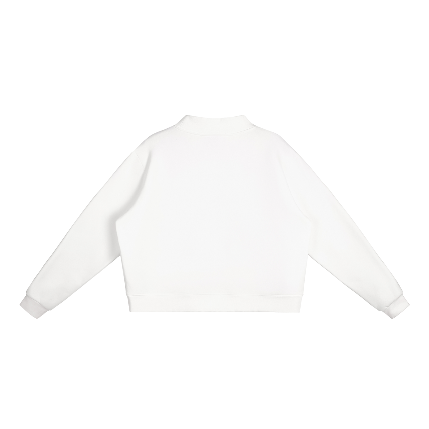 Essential  woemn Fleece Mock-Neck Crew Sweatshirt