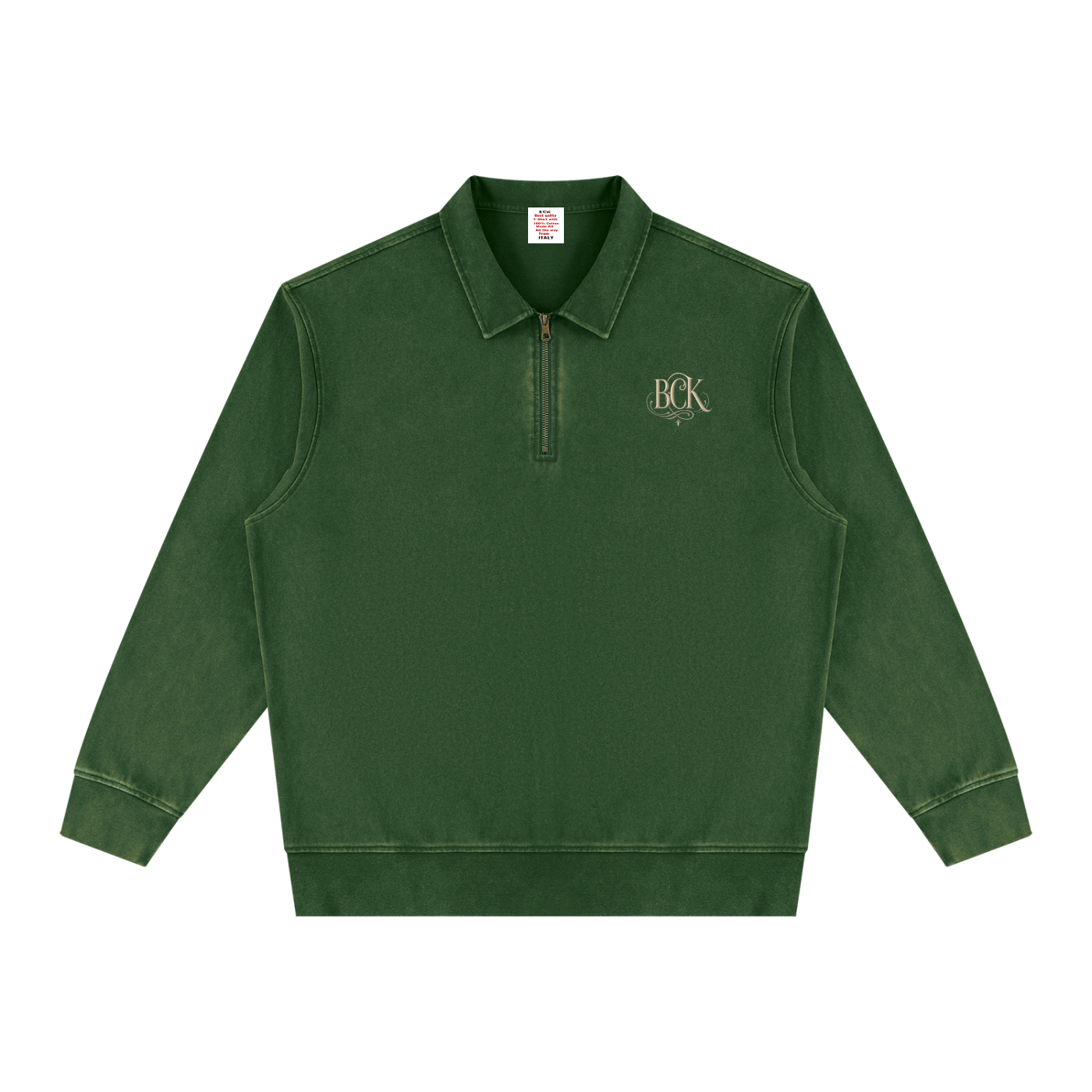 Unisex Vintage Wash Quarter-Zip Sweatshirt