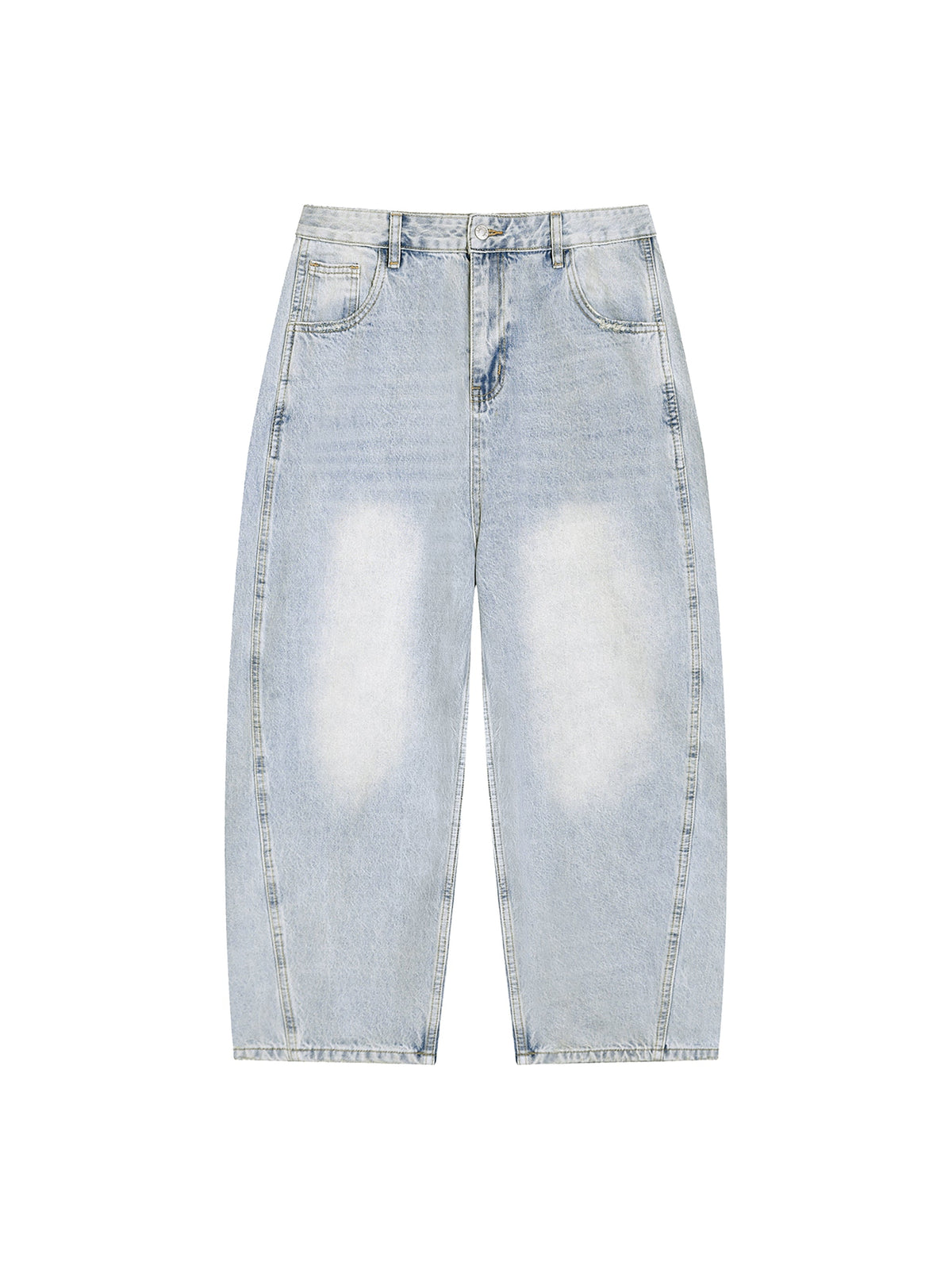 Men's Vintage Wash Sunfade Barrel Leg Jeans