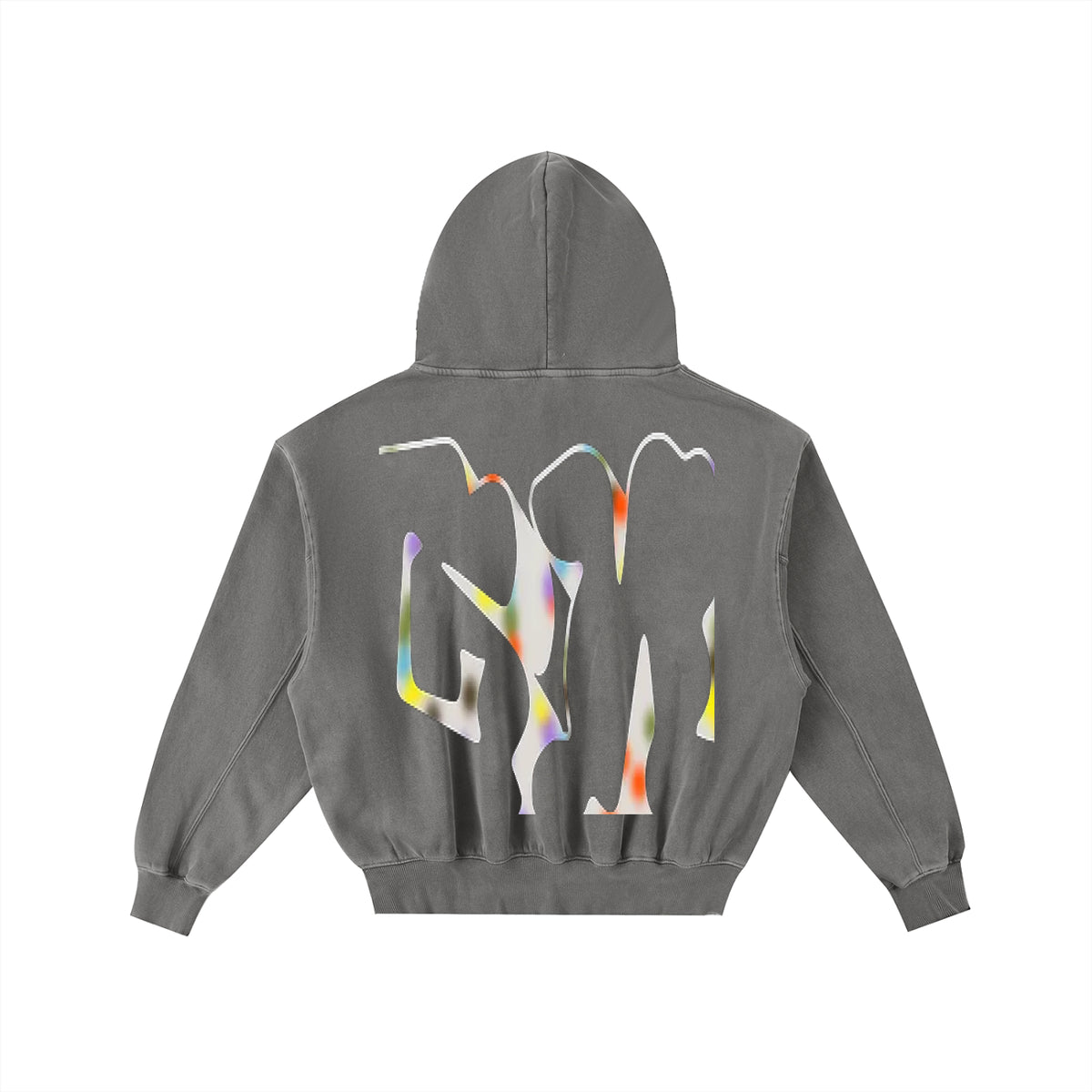 Frayed Enzyme Washed Fleece Hoodie
