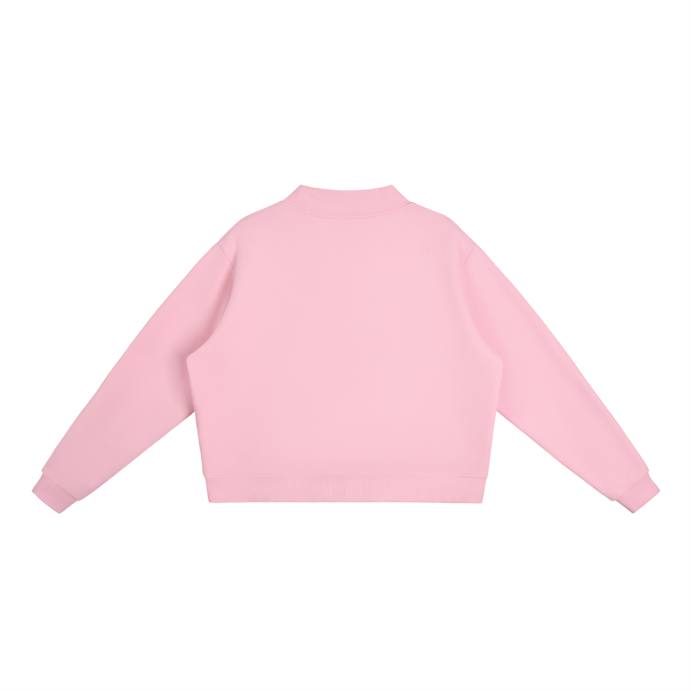 Essential  woemn Fleece Mock-Neck Crew Sweatshirt