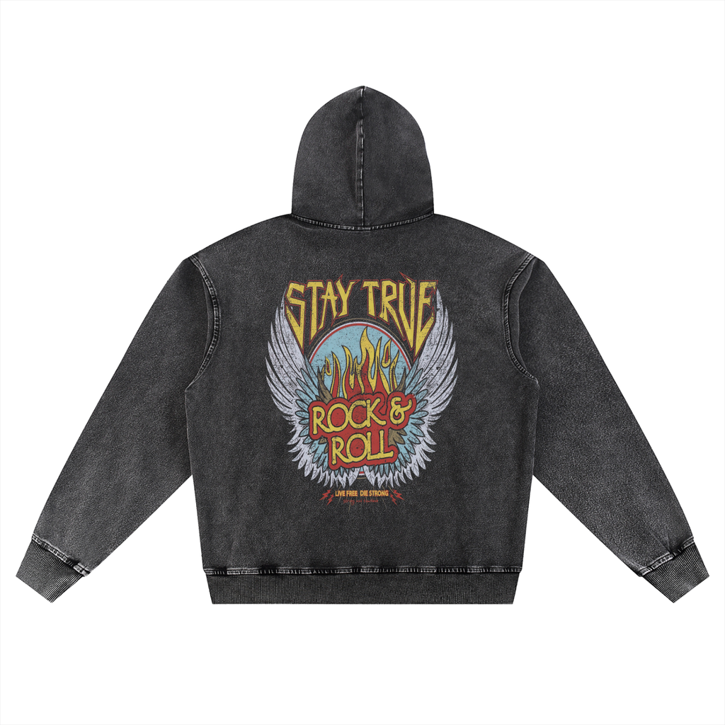 Snow Wash Oversized Hoodie