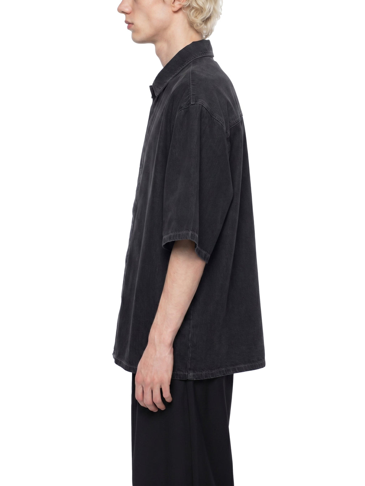 Unisex Vintage Wash Drop Shoulder Lyocell Shirt
