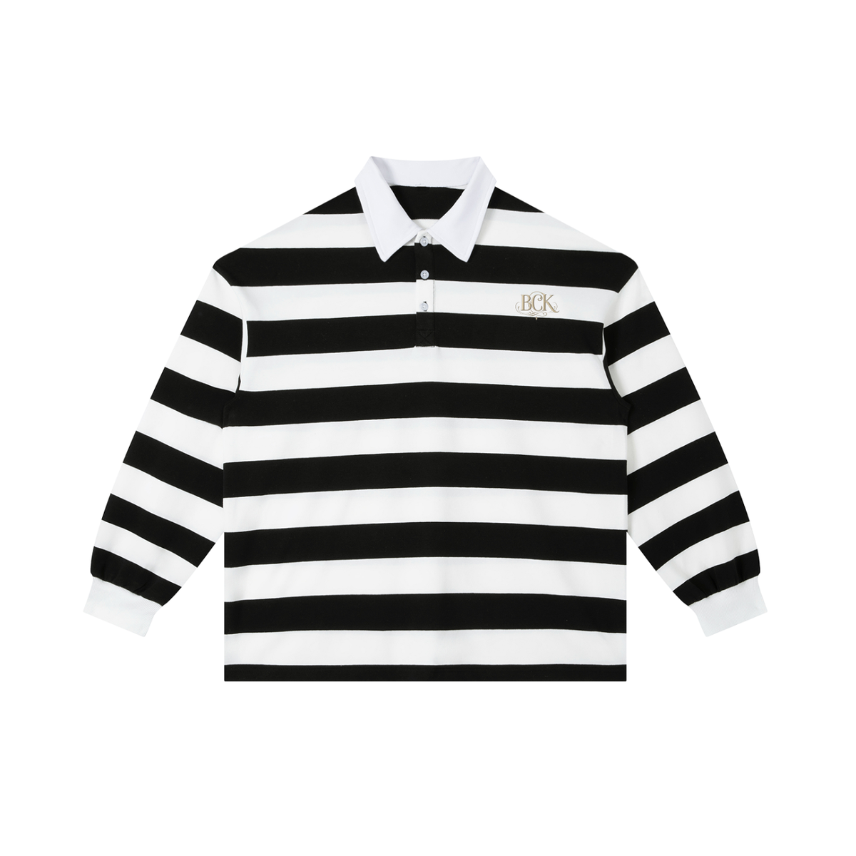 Color Block Stripe Polo Shirt