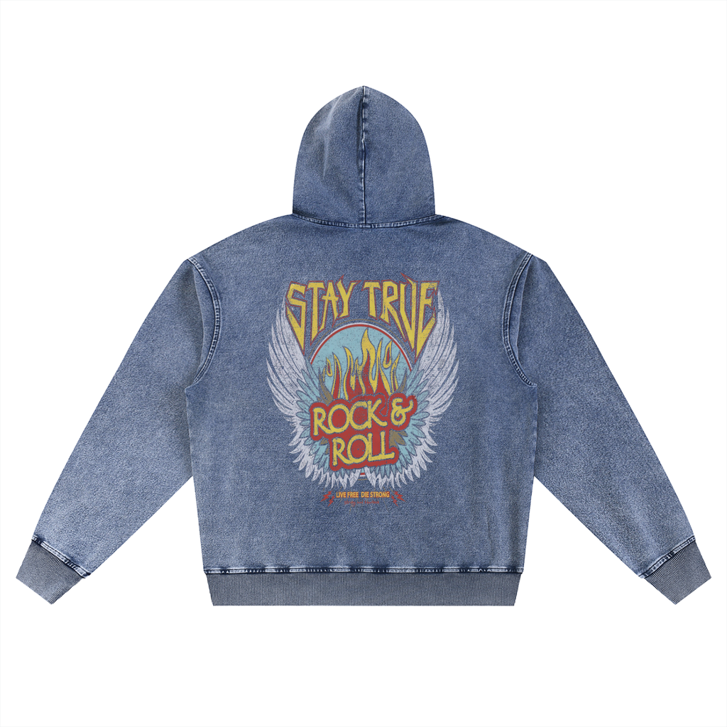 Snow Wash Oversized Hoodie