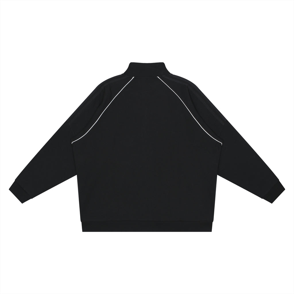Reflection Striped Raglan Sleeve  Jacket