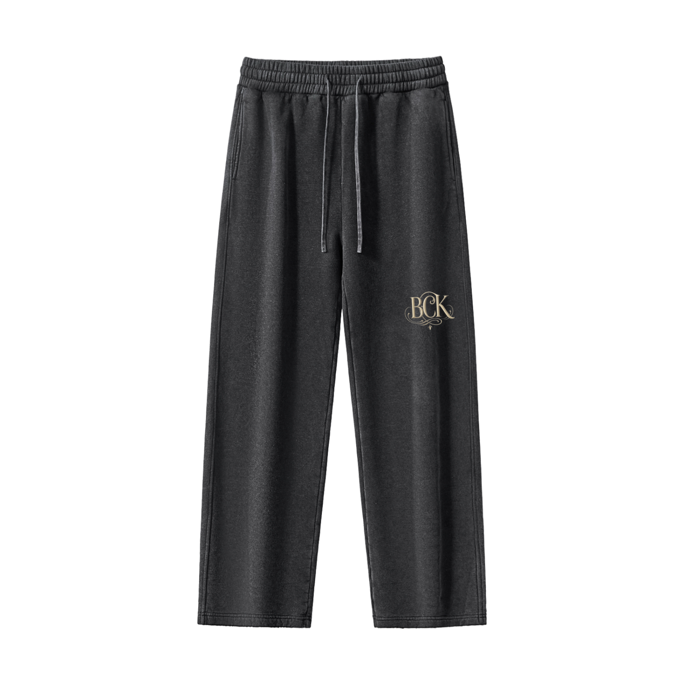 Frayed Enzyme Washed Fleece Sweatpants