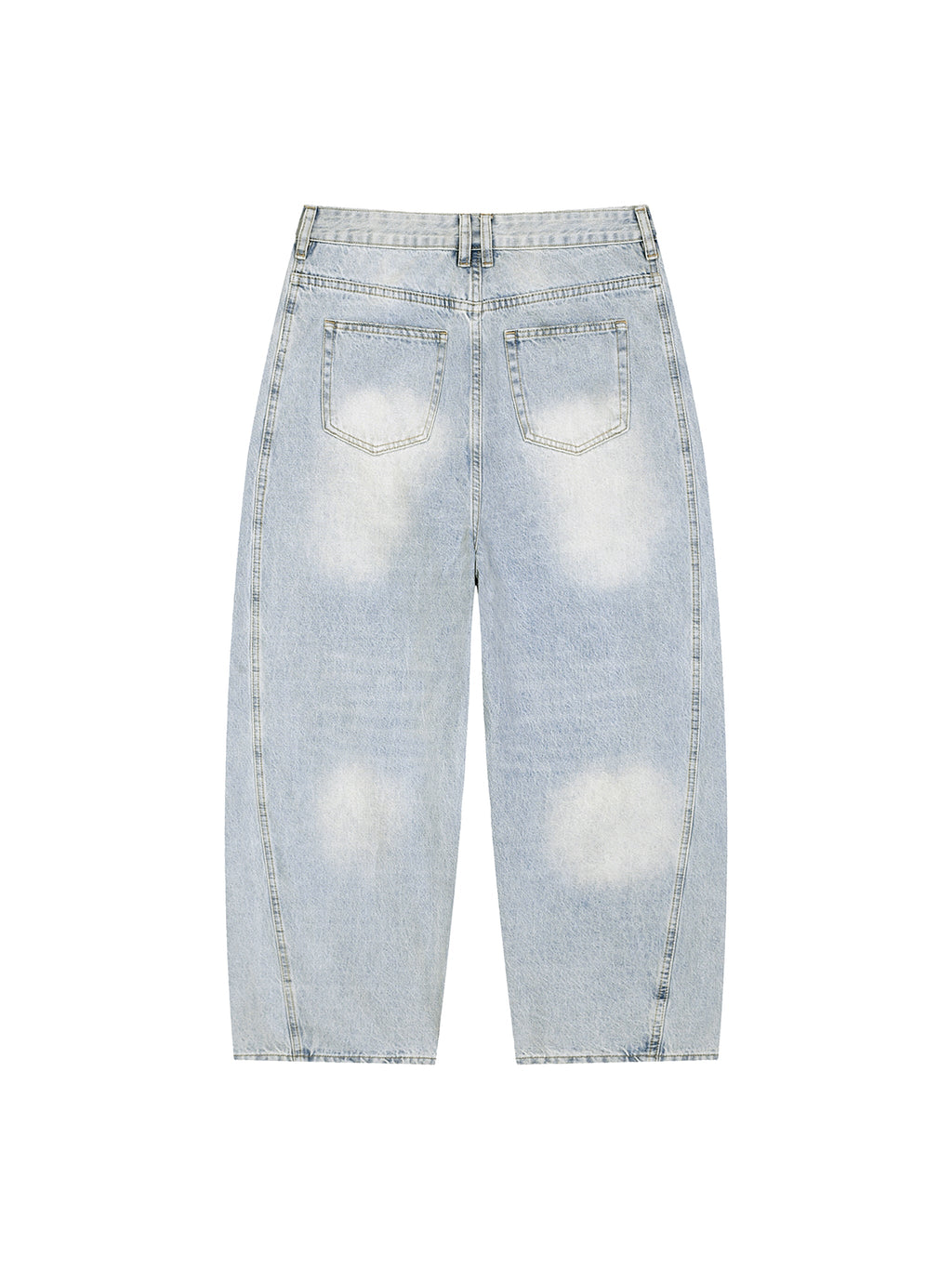 Men's Vintage Wash Sunfade Barrel Leg Jeans
