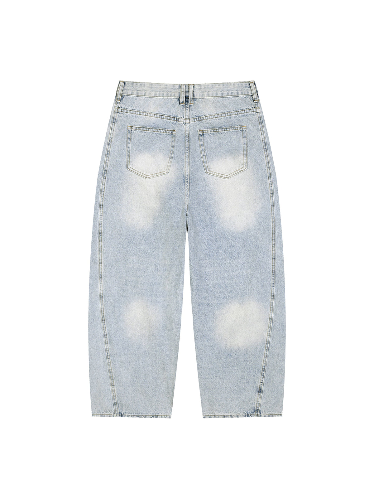Men's Vintage Wash Sunfade Barrel Leg Jeans