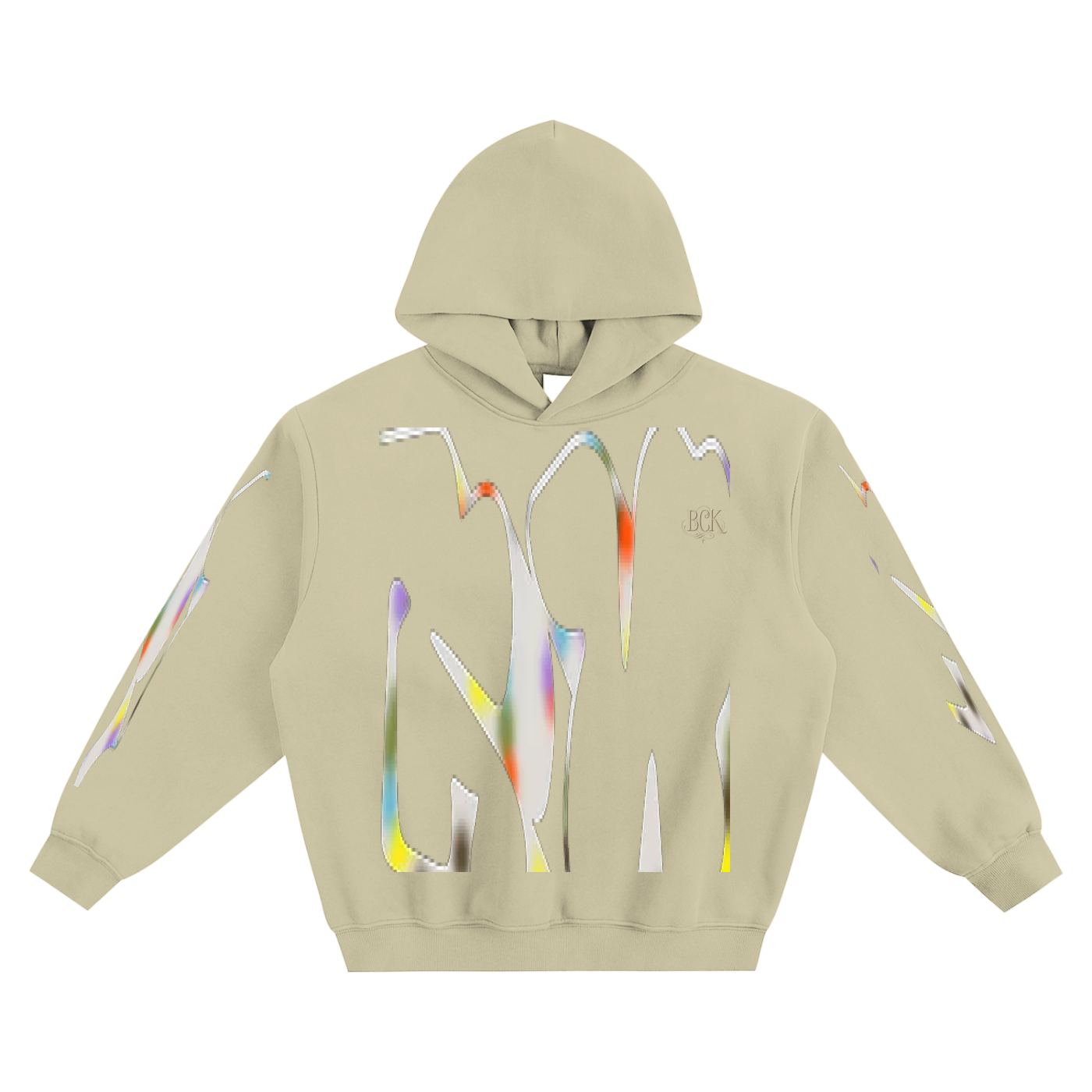 Frayed Enzyme Washed Fleece Hoodie