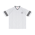 Unisex Striped Loose V-Neck T-Shirt