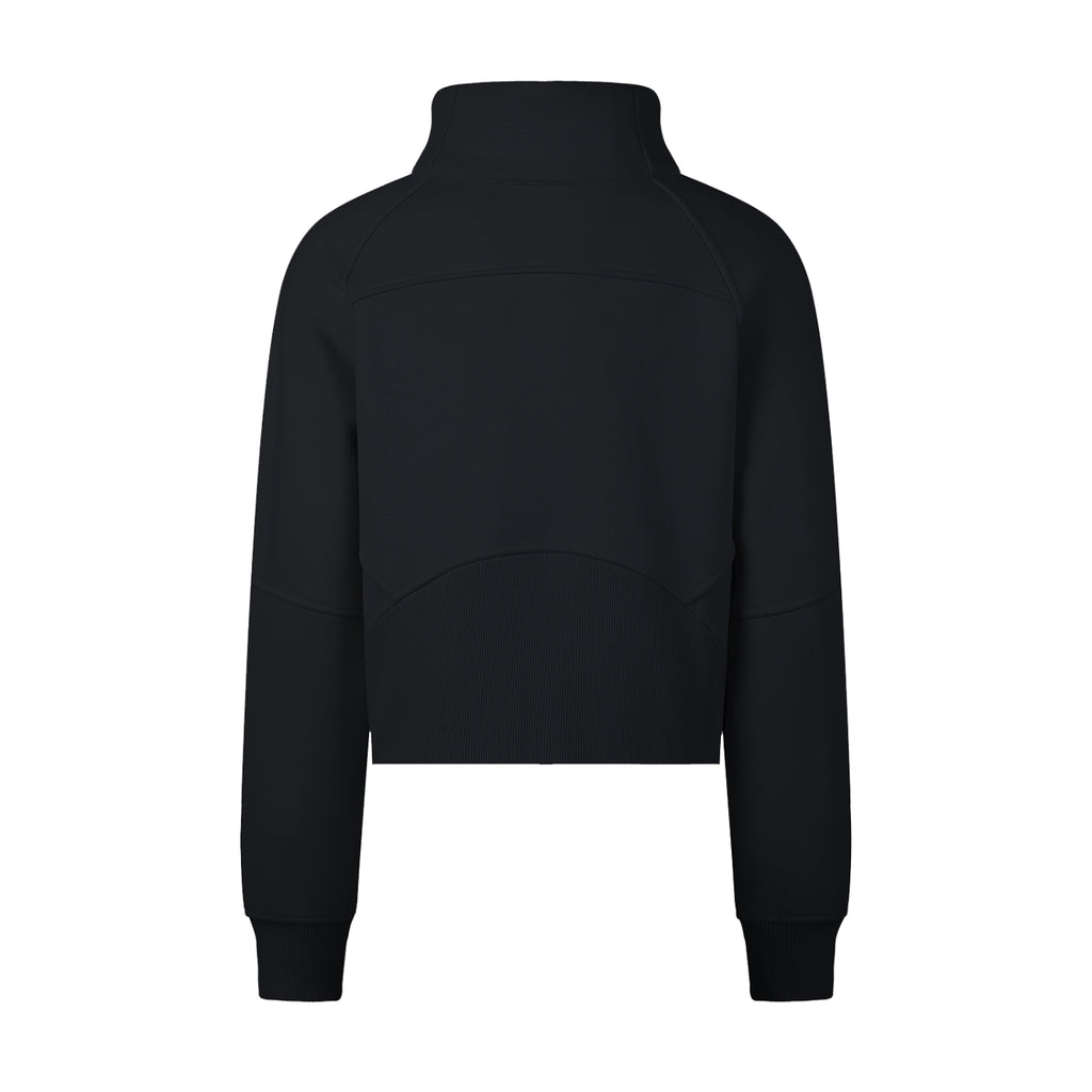 Cropped Half-Zip Sweatshirt