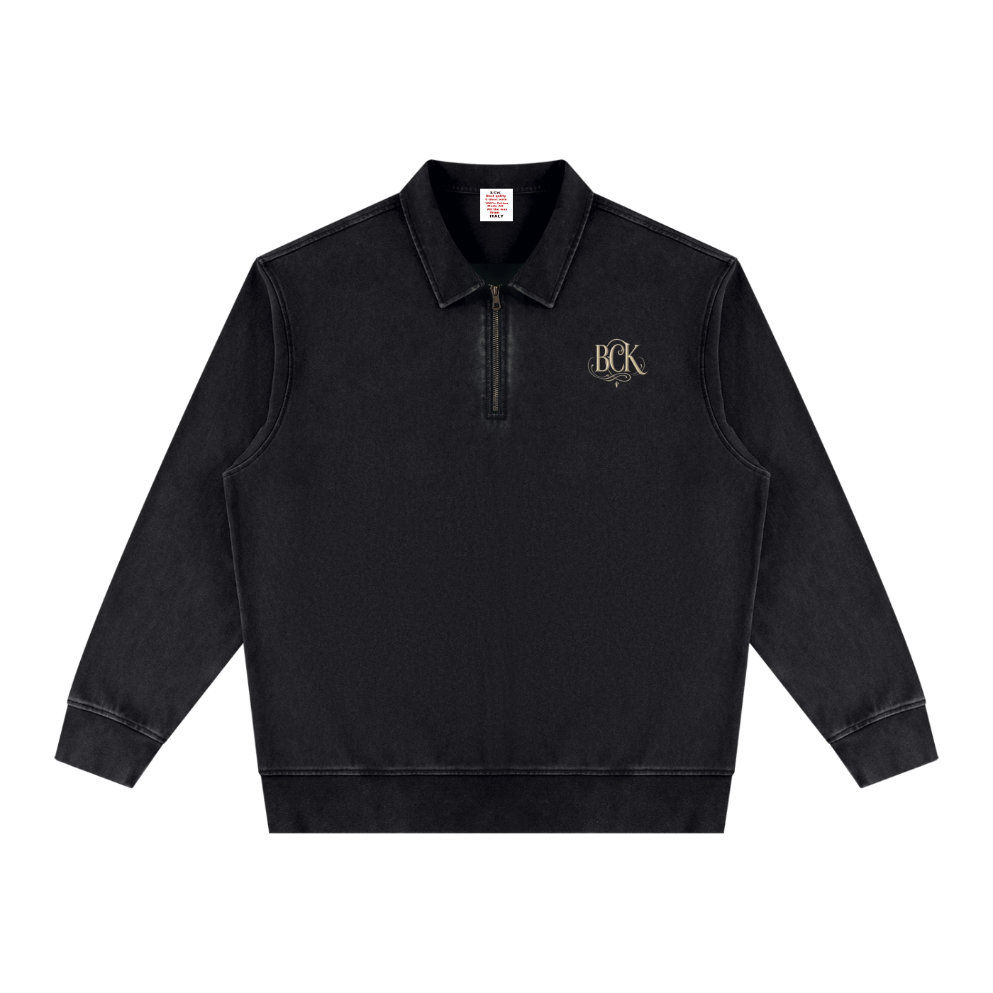 Unisex Vintage Wash Quarter-Zip Sweatshirt