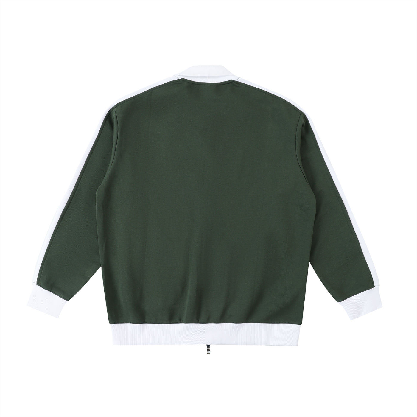 Contrast Trim Stand Collar Jacket