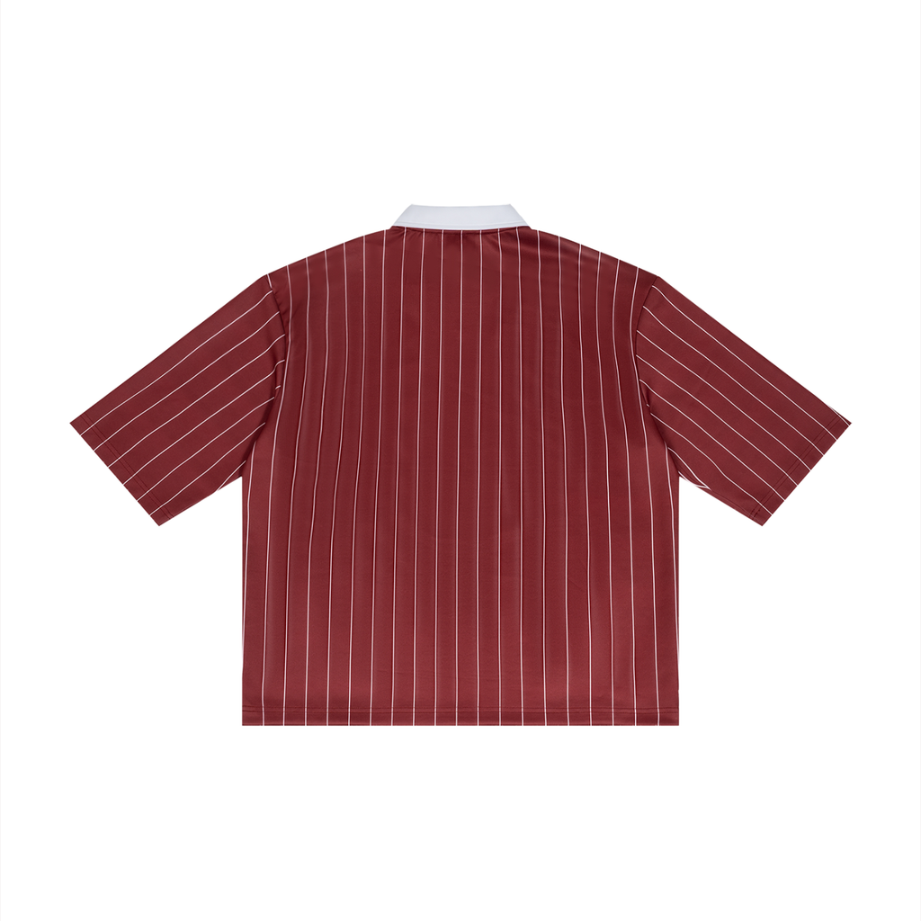 Unisex Pinstripe Collared Soccer Jersey