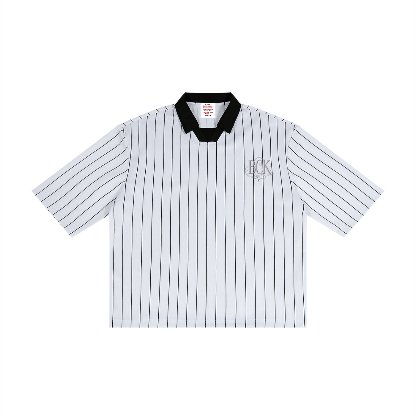 Unisex Pinstripe Collared Soccer Jersey