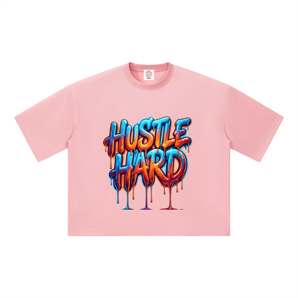 Unisex Boxy Mesh Crewneck T-Shirt