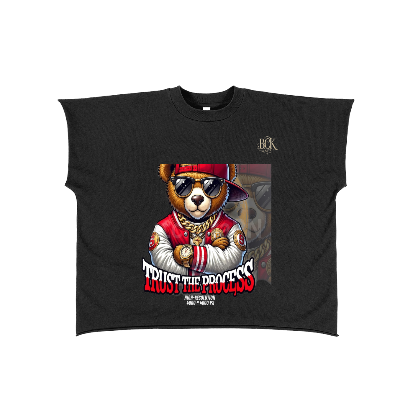 Raw Edge Boxy Non-Shrink T-Shirt