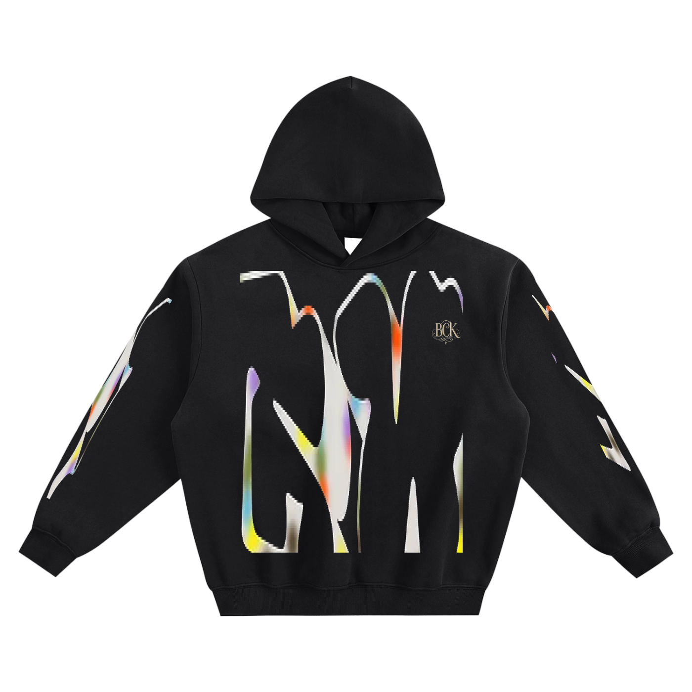 Frayed Enzyme Washed Fleece Hoodie