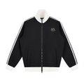 Contrast Side Stripe Fleece Track Jacket