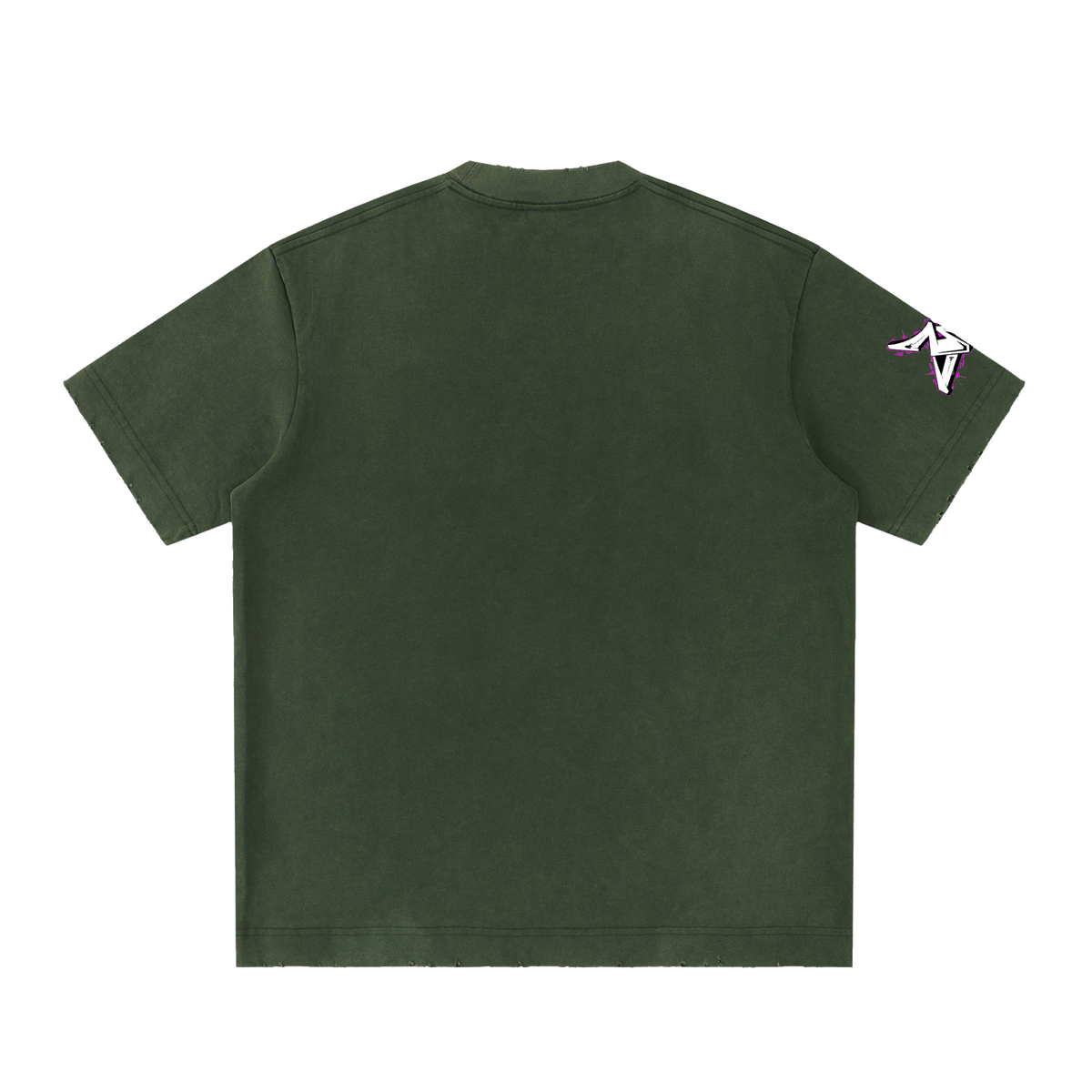 Heavyweight Vintage Washed Frayed T-Shirt