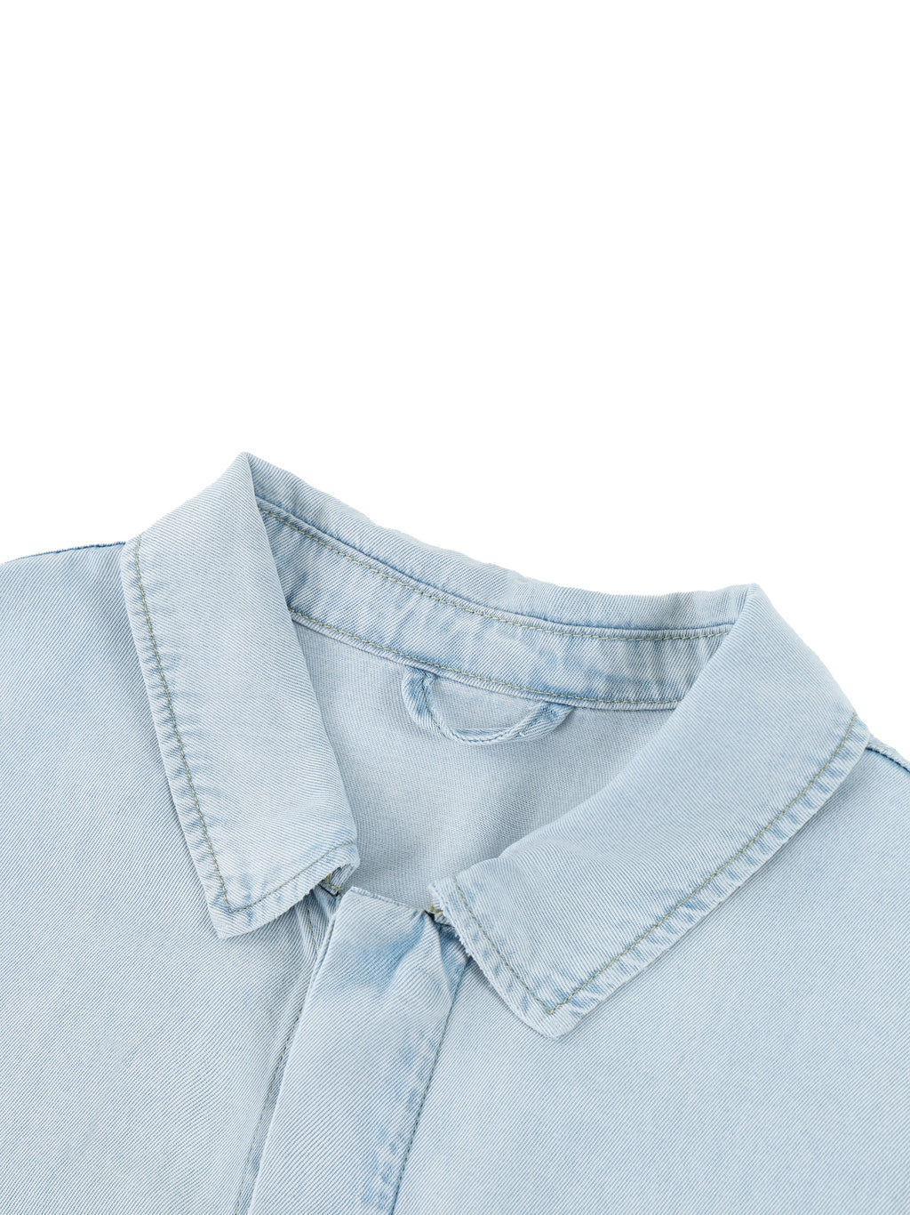 Unisex Vintage Wash Drop Shoulder Lyocell Shirt