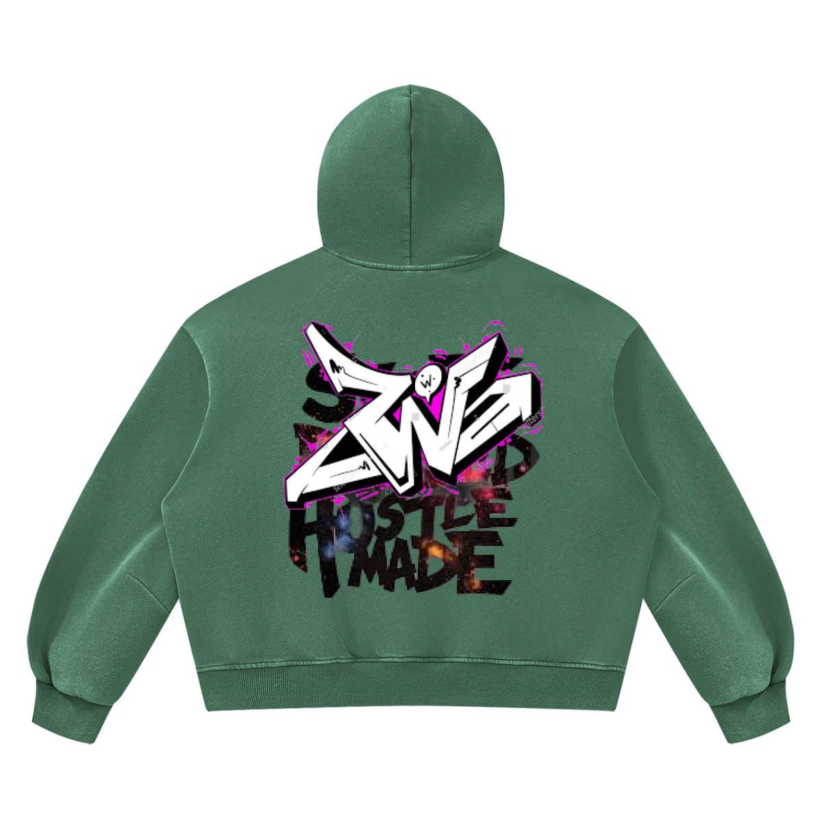 Unisex Vintage Wash Boxy Fleece Hoodie