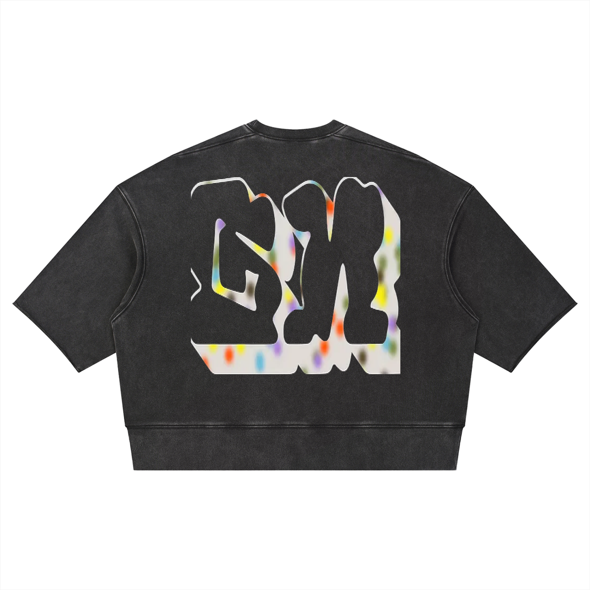 Unisex Mineral Wash Boxy Raw Edge T-Shirt