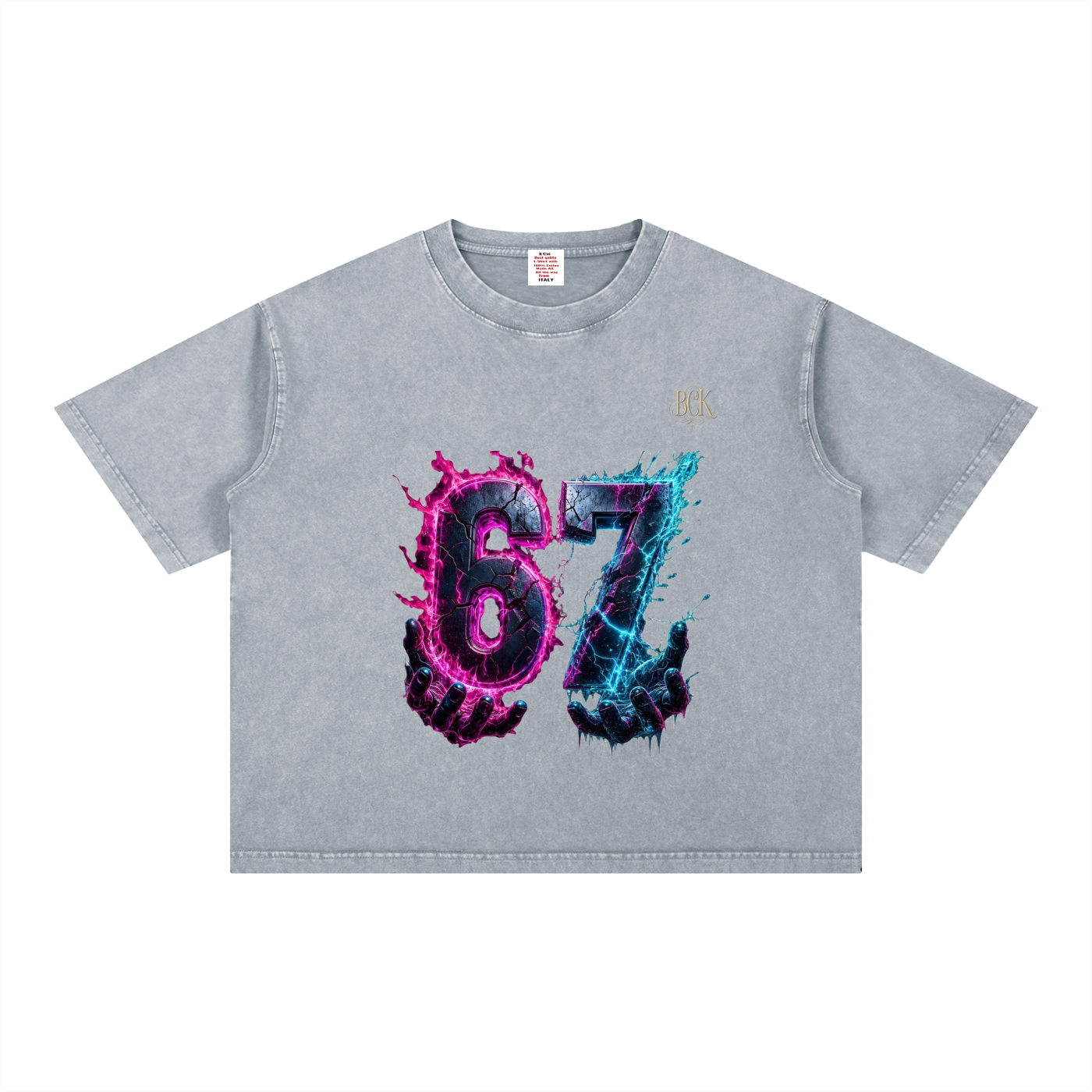 Mineral Wash Boxy Cotton T-Shirt
