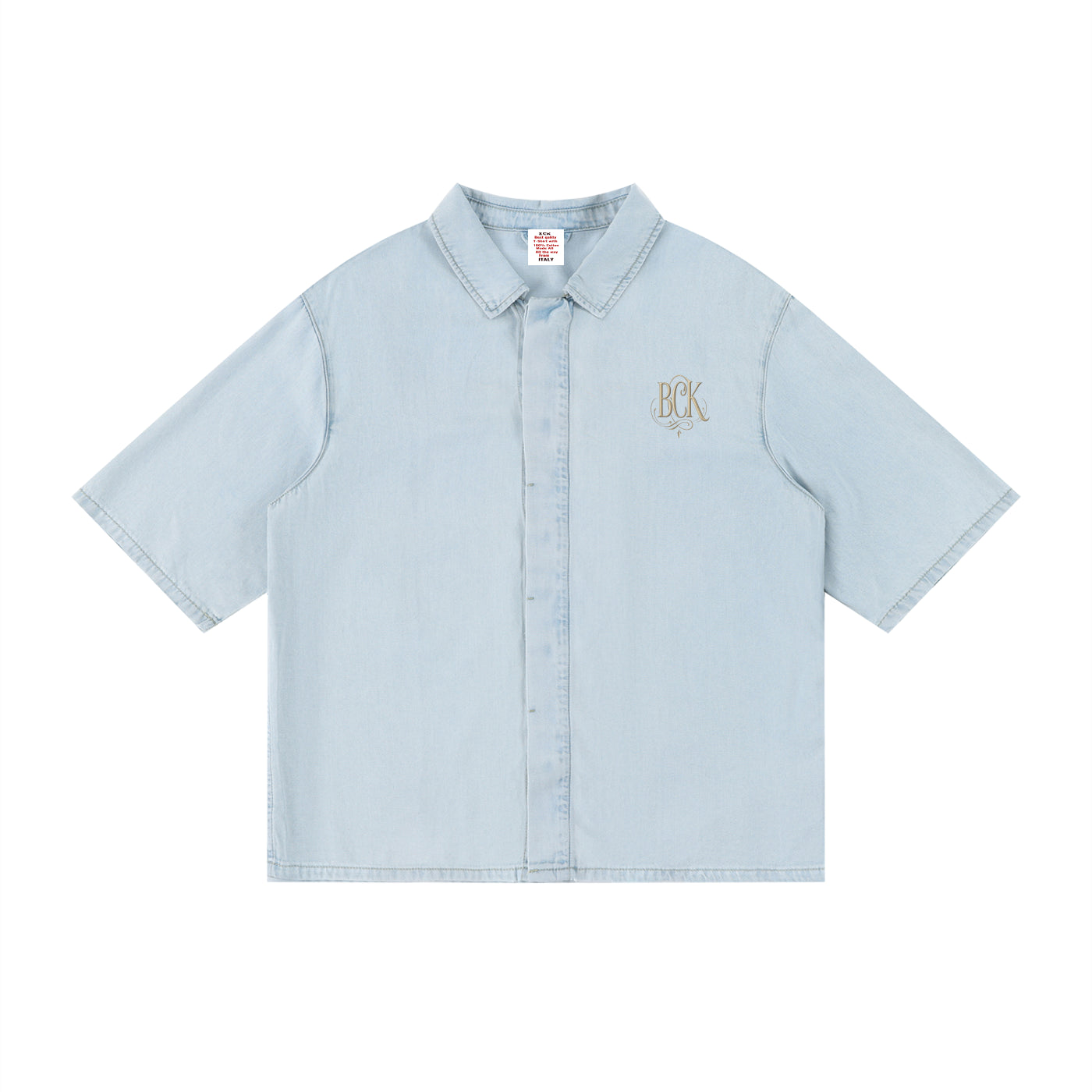 Unisex Vintage Wash Drop Shoulder Lyocell Shirt