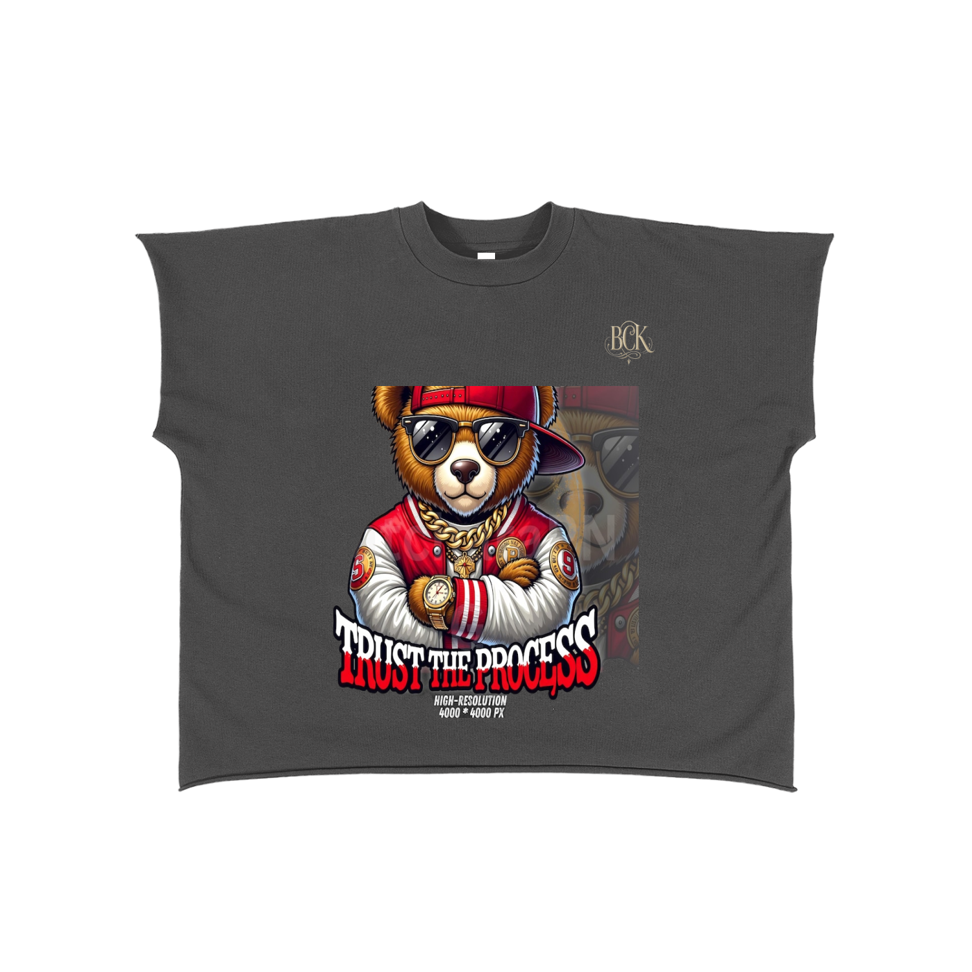 Raw Edge Boxy Non-Shrink T-Shirt