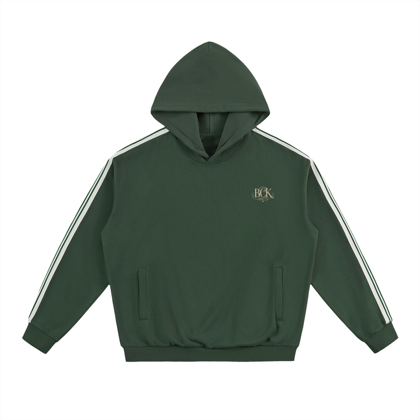Side Stripe Drop-Shoulder Hoodie