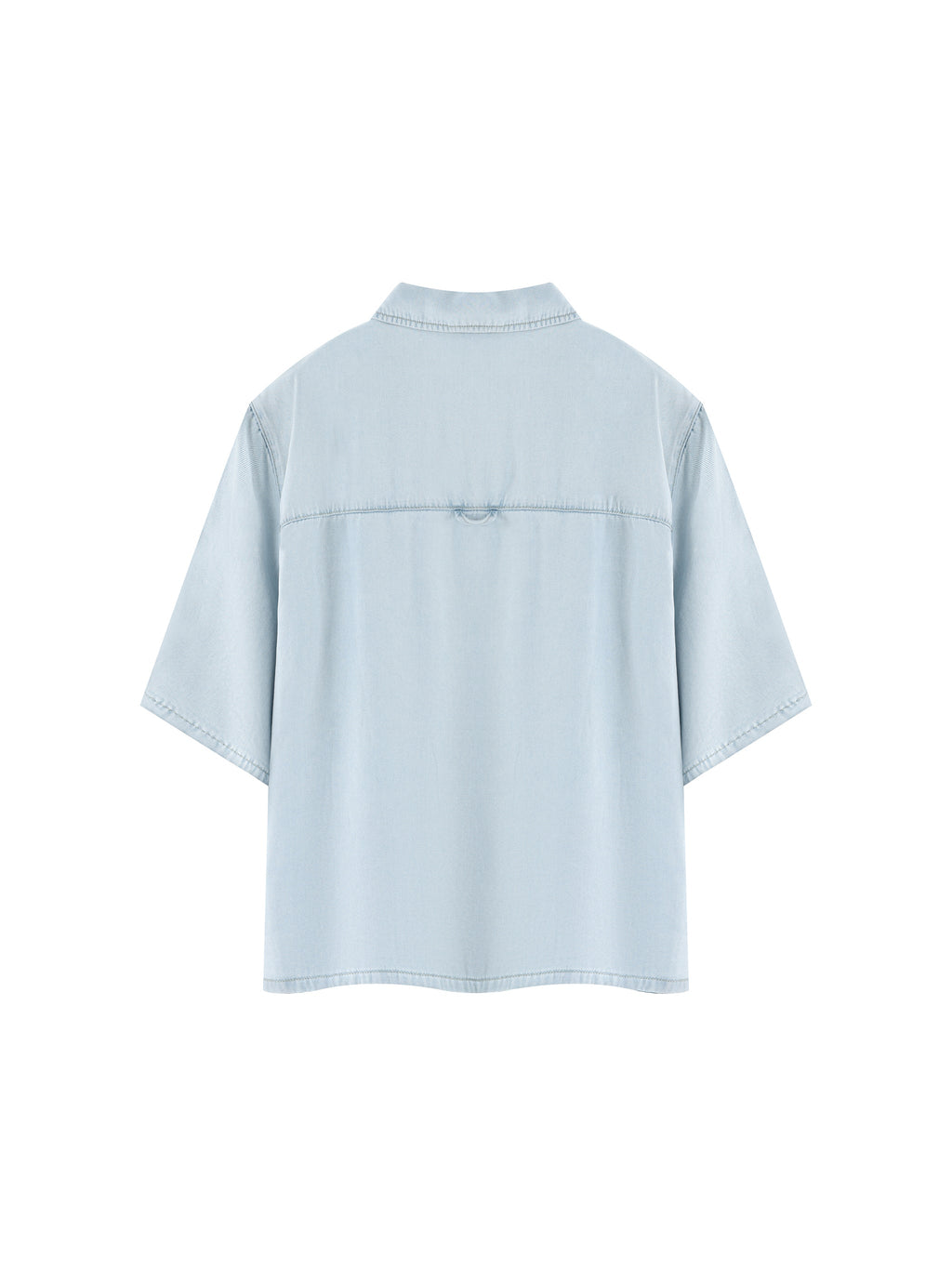 Unisex Vintage Wash Drop Shoulder Lyocell Shirt