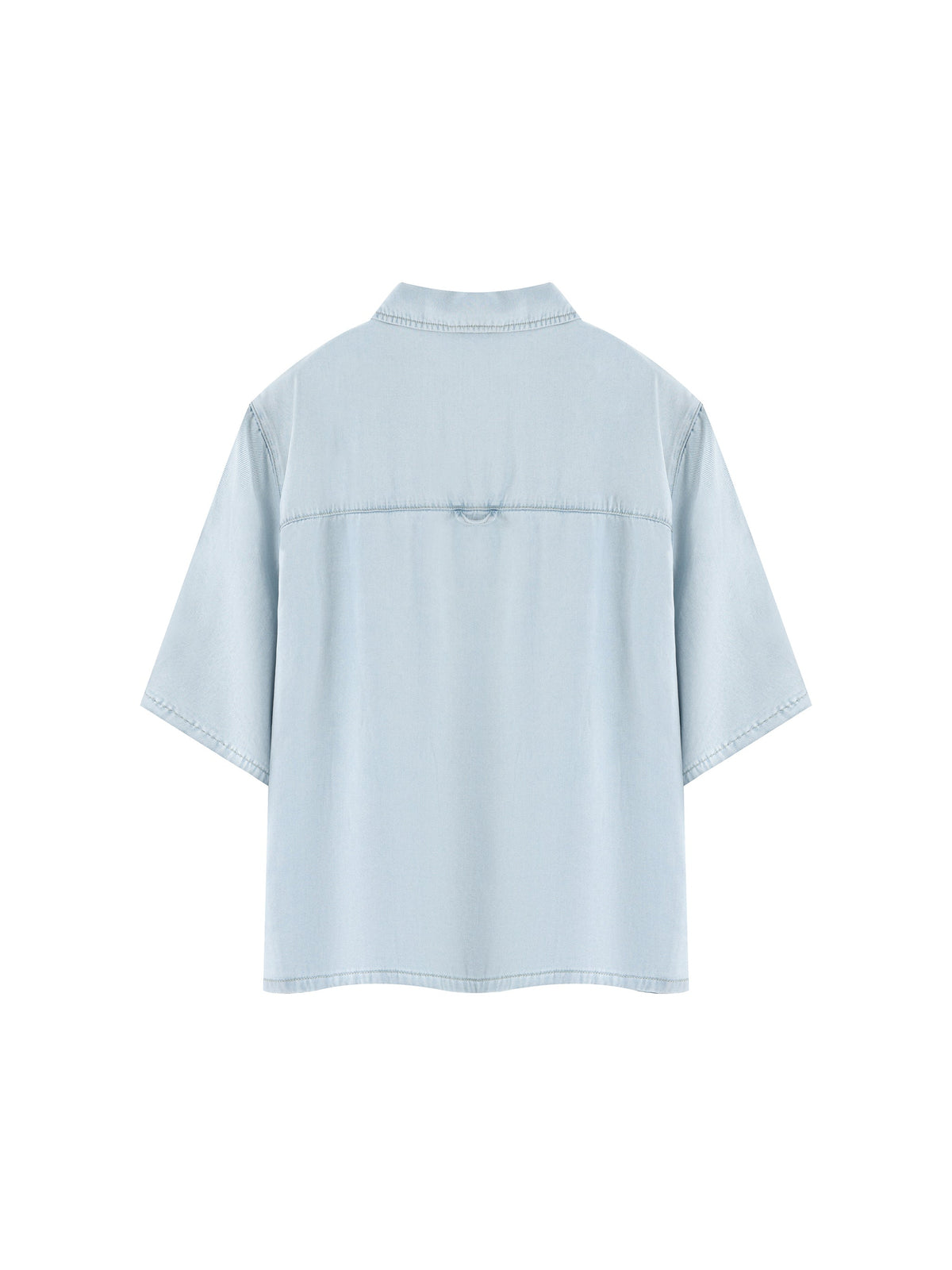 Unisex Vintage Wash Drop Shoulder Lyocell Shirt