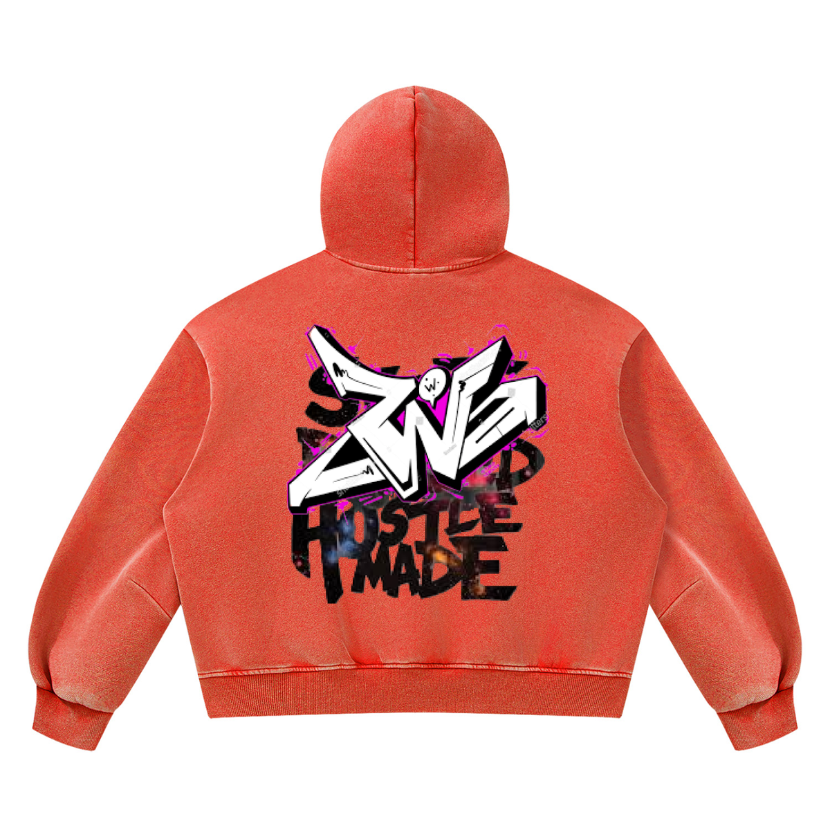 Unisex Vintage Wash Boxy Fleece Hoodie