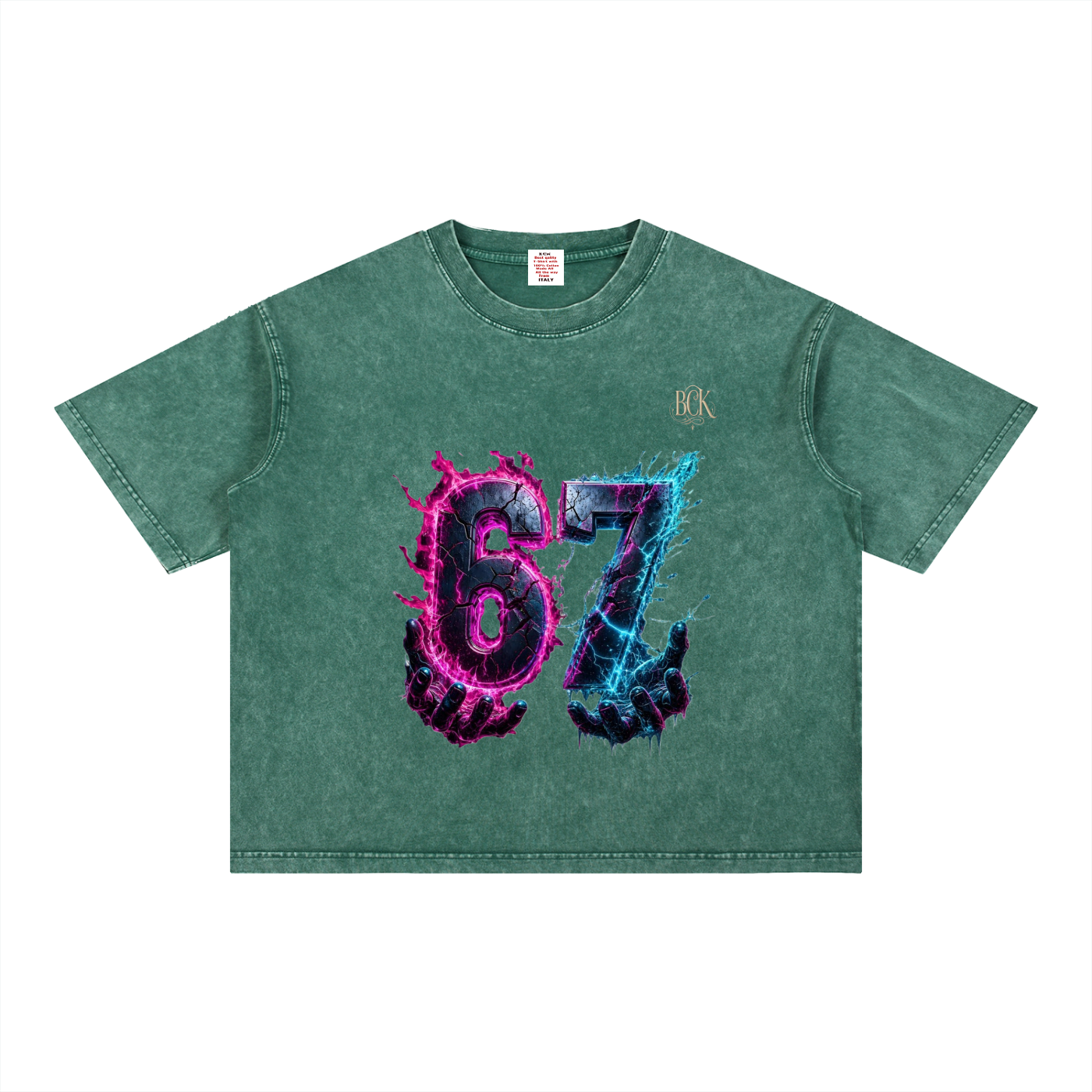 Mineral Wash Boxy Cotton T-Shirt
