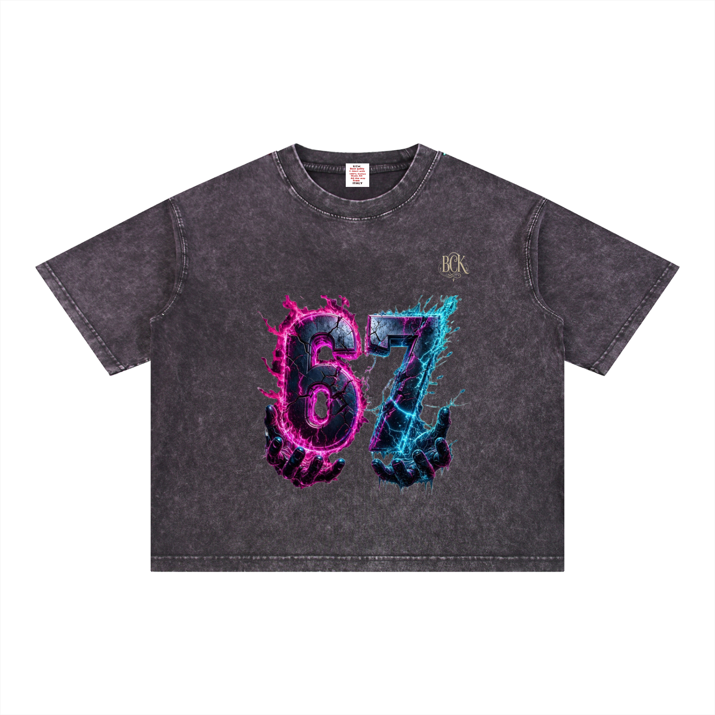 Mineral Wash Boxy Cotton T-Shirt