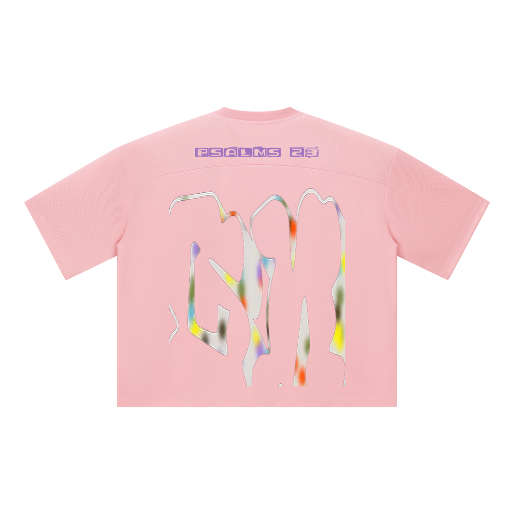Unisex Boxy Mesh Crewneck T-Shirt