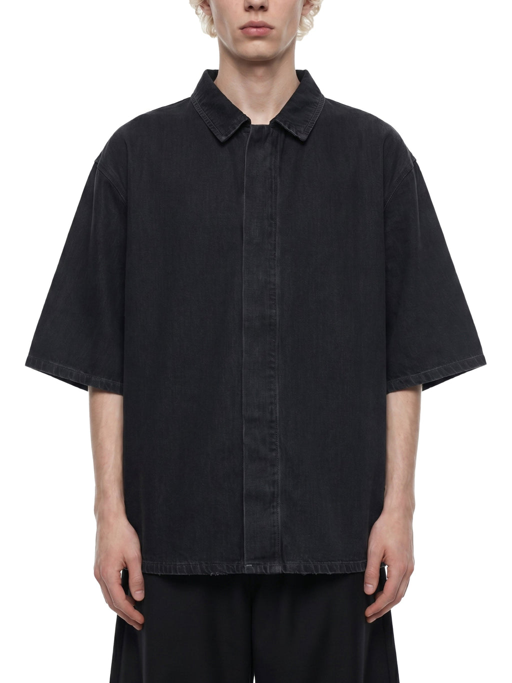 Unisex Vintage Wash Drop Shoulder Lyocell Shirt