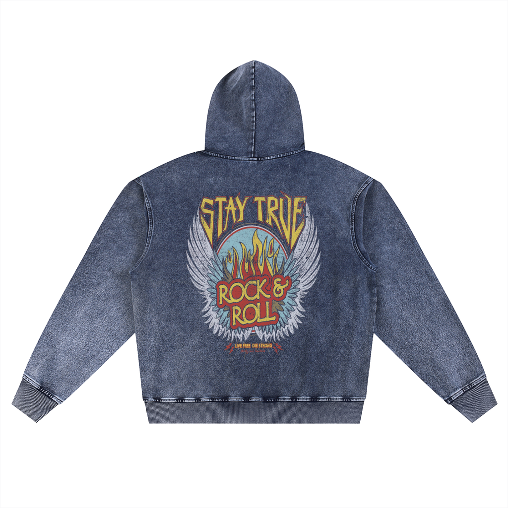 Snow Wash Oversized Hoodie