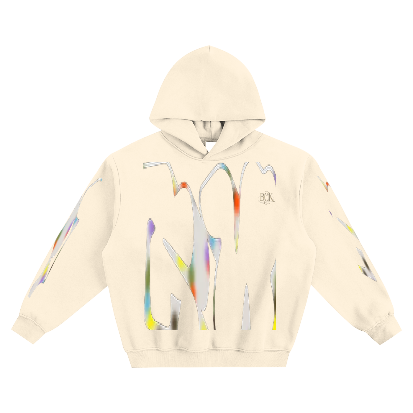 Frayed Enzyme Washed Fleece Hoodie