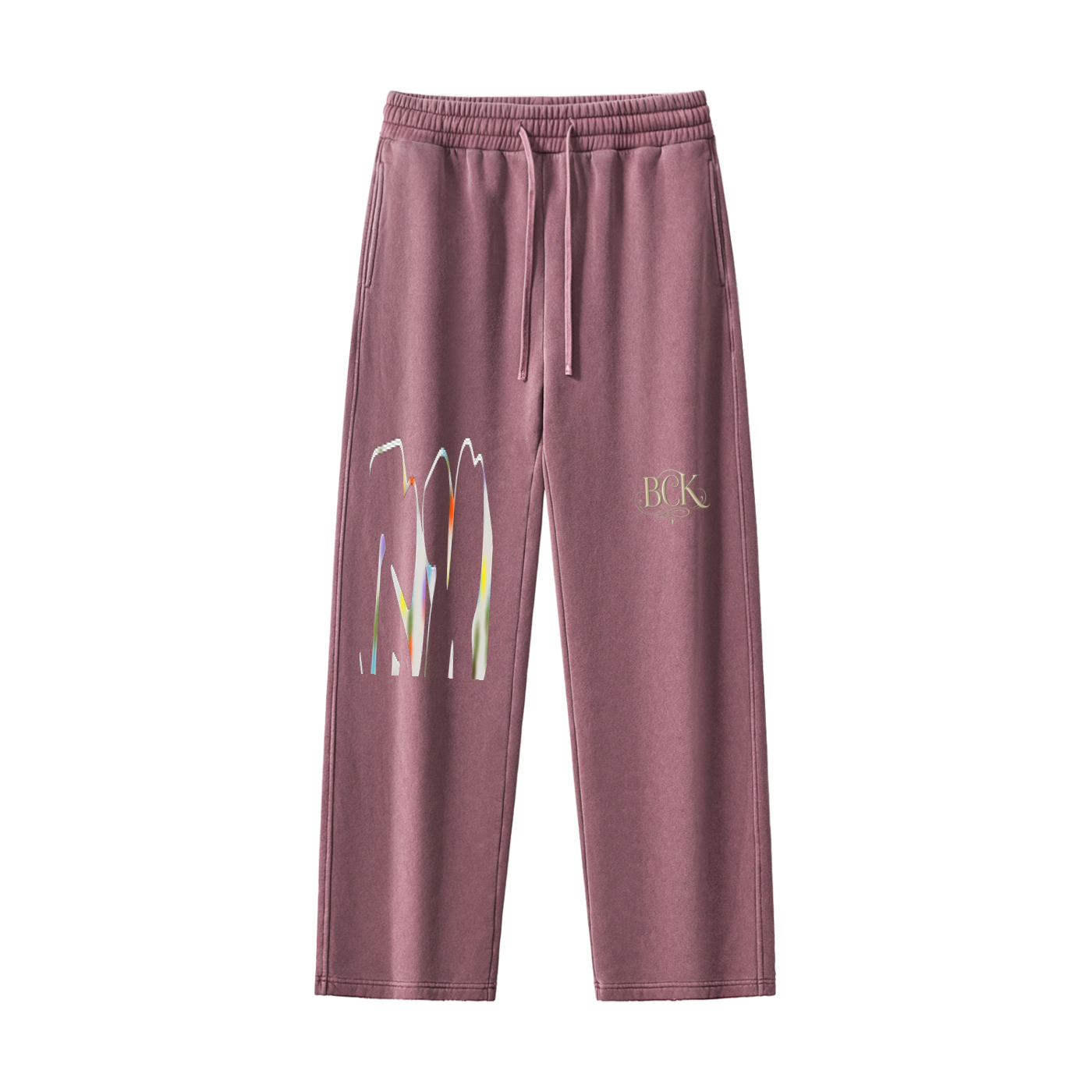 Frayed Enzyme Washed Fleece Sweatpants