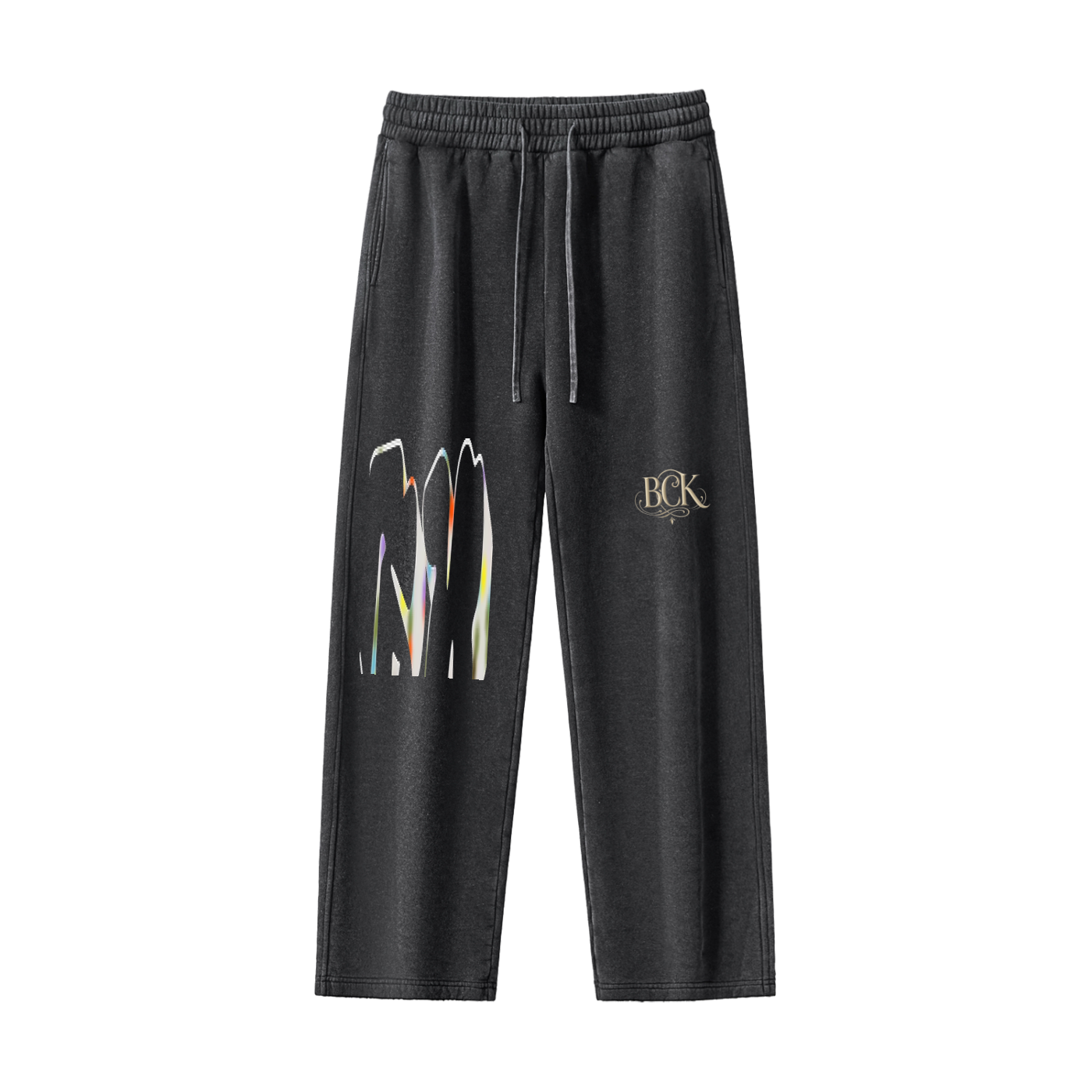 Frayed Enzyme Washed Fleece Sweatpants