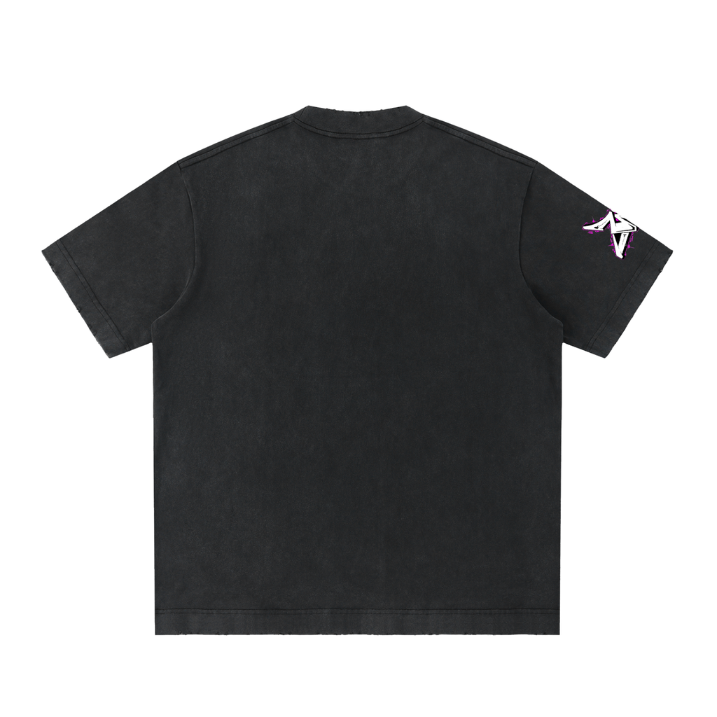 Heavyweight Vintage Washed Frayed T-Shirt