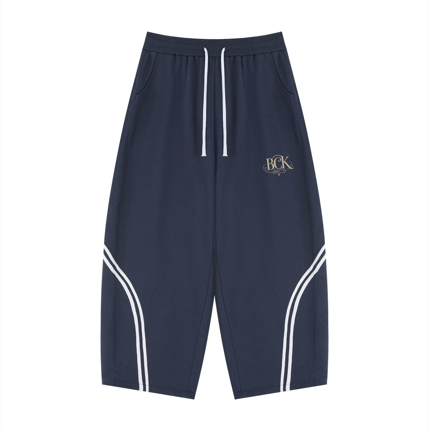 Unisex Wide Leg Piping Sweatpants