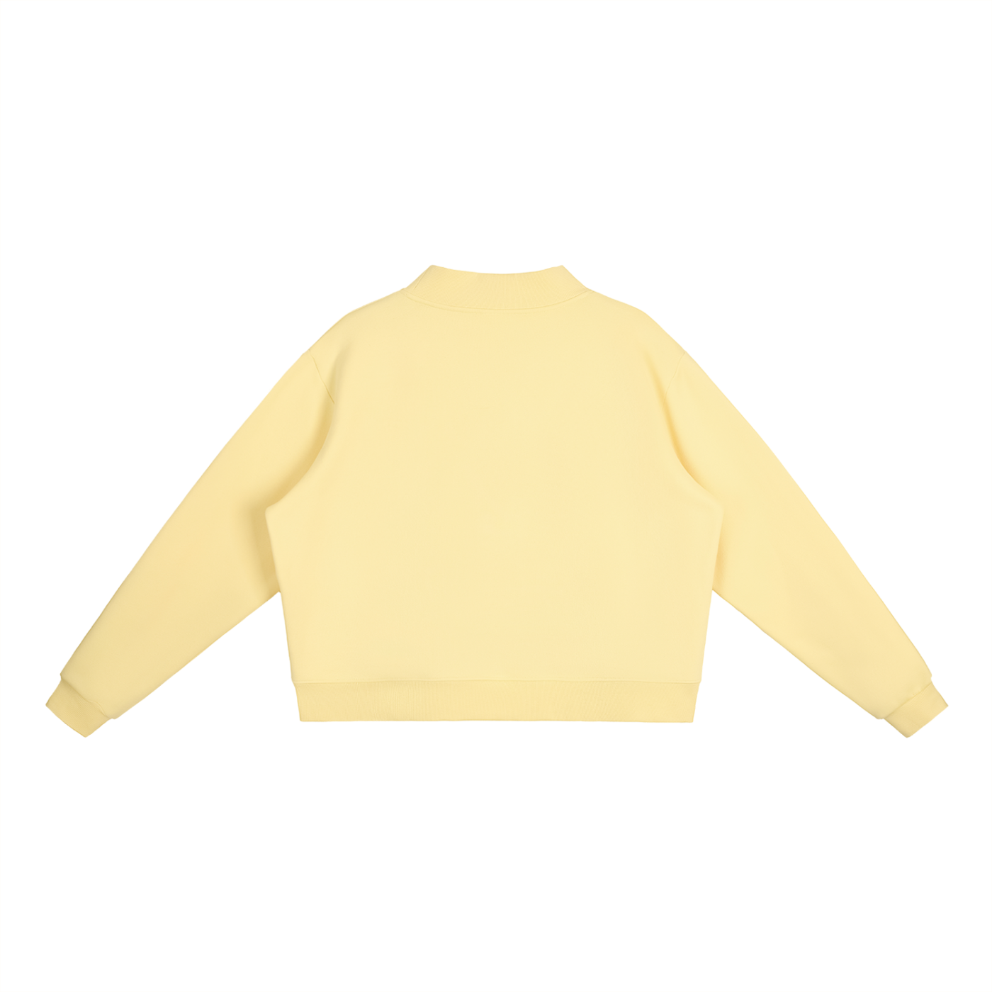 Essential  woemn Fleece Mock-Neck Crew Sweatshirt